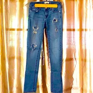 Junior ‘Bullhead Black’ Jeans Skinny Fit Straight Leg